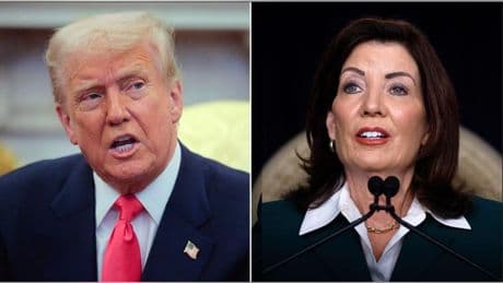 Hochul vows to 'fight fire with fire' on redistricting while hosting Texas Democrats who fled state