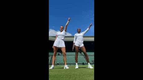 Tiktok-Tanz vor Wimbledon - Tennis-Queens schwingen die Hüften