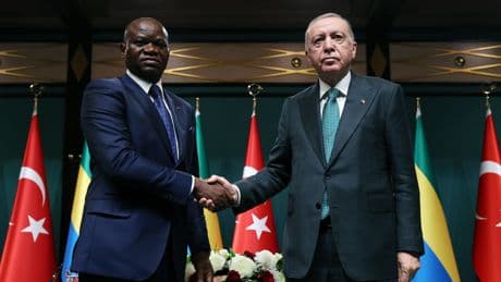 Cumhurbaşkanı Erdoğan, Gabon Cumhurbaşkanı Nguema onuruna akşam yemeği verdi