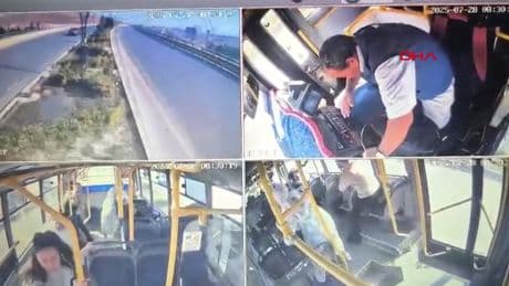 Adres Gaziantep: Kalp krizi geçiren otobüsün şoförü hayatını kaybetti, kazayı yolcu önledi