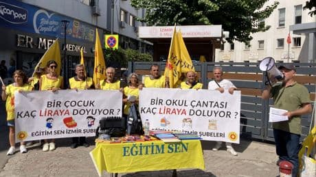 Eğitim-Sen İzmir Şubeleri: “Okul ve kırtasiye masrafları velilerin sırtına yıkılamaz”