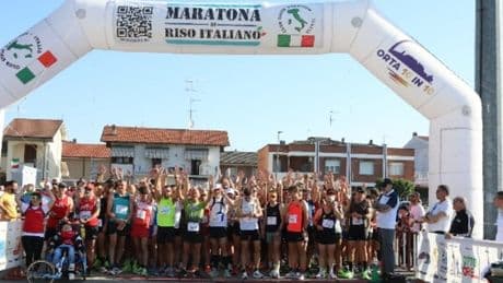 Prima edizione della Maratona di Riso Italiano: 600 podisti al via a Santhi&agrave;, sulle quattro distanze