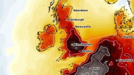 Storm Dexter heatwave maps show exactly where could hit 34C within days