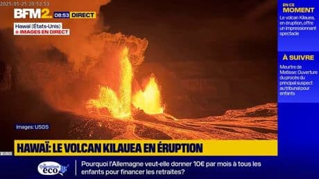 Hawaï : le volcan Kilauea en éruption