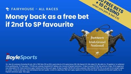 Irish Grand National: Get £30 in free bets and £10 casino bonus with BoyleSports, plus Fairyhouse money back special