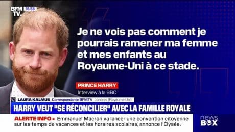 Harry veut "se réconcilier" avec la famille royale - 02/05