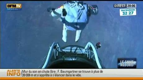 Felix Baumgartner a sauté à plus de 38,5 km de haut