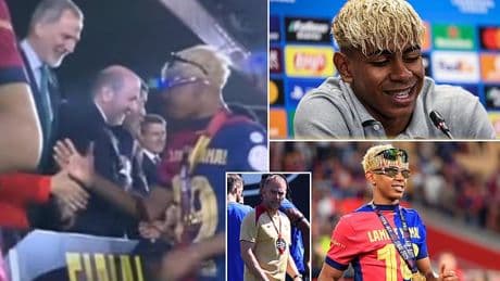 Lamine Yamal breaks his silence after being accused of showing a 'lack of respect' to the King of Spain amid Barcelona's Copa del Rey celebrations