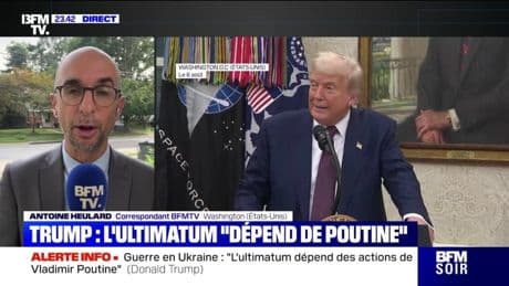 Guerre en Ukraine: "L'ultimatum dépend des actions de Vladimir Poutine", déclare Donald Trump
