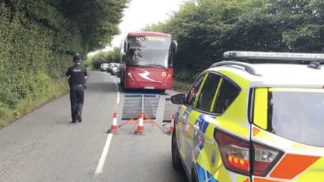 Coach carrying dozens of school children crashes in Somerset