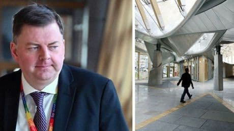 MSP Colin Smyth met girl guides group at Holyrood after indecent images of kids charges