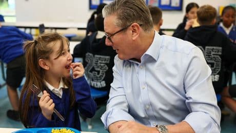Starmer describes free school meal expansion as ‘down payment’ on child poverty