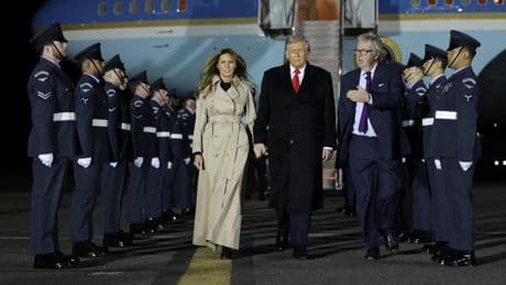 Donald Trump aterriza en el Reino Unido para su segunda visita de Estado