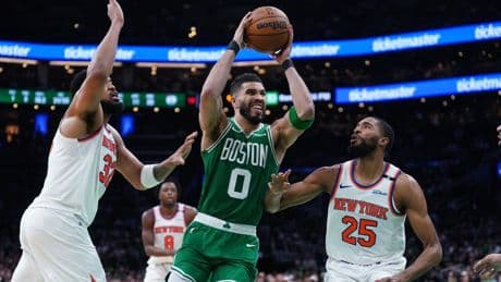 Play-offs NBA : le champion Boston réagit en s’imposant à New York