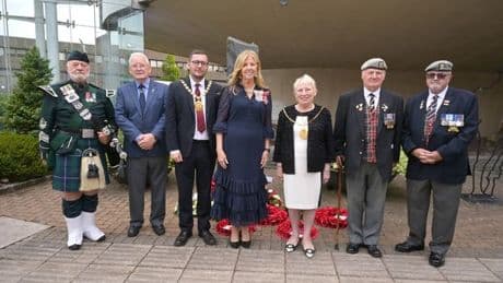 Special service at Motherwell Civic Centre marks 80 years since end of the Far East campaign in WWII
