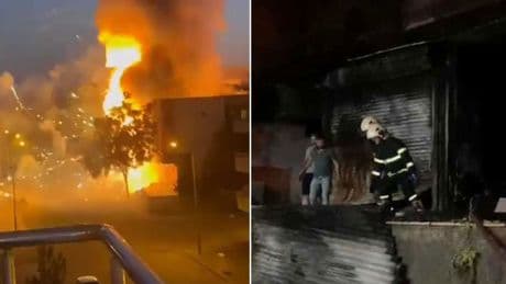 Batman'da düğün malzemeleri satılan iş yerinde yangın çıktı