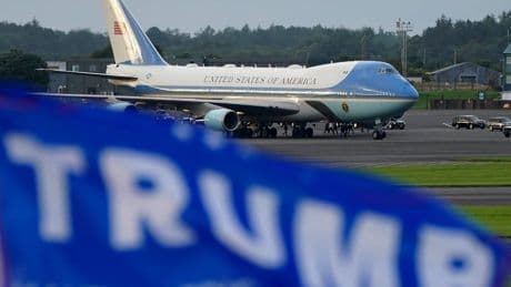 Get your act together on immigration, Trump tells Europe as he lands in Scotland