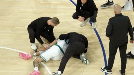LeBron James, Grant Williams  and the sports world wish Jayson Tatum the best after scary injury
