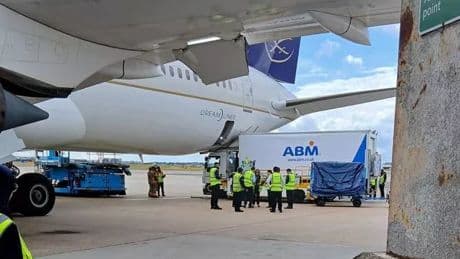 Lorry smashes into plane on Heathrow tarmac after driver's 'ridiculous' mistake