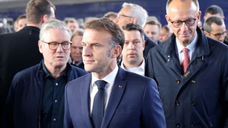 Merz, Macron und Starmer in Kiew eingetroffen