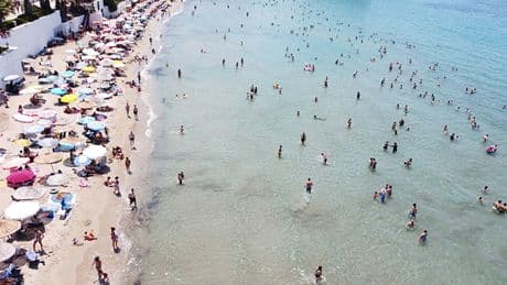 Kuşadası ve Didim'de deniz suyu sıcaklığı