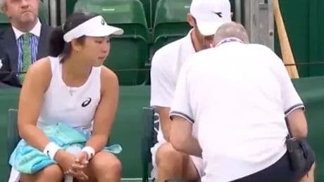 Wimbledon star forced to retire due to freak injury as Brits profit from incident