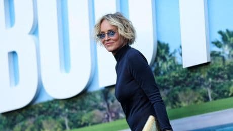 Sharon Stone posa por primera vez con sus hijos