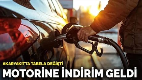 Akaryakıtta tabela değişti: Motorine indirim geldi
