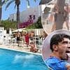 Ibiza hotel issue bizarre statement on poolside brawl and claim 'NO chairs were thrown' after footballer floored middle-age woman - and reveal her reaction after being hit