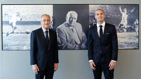 El presidente de River Plate reafirma la unión con el Real Madrid