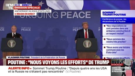 Sommet Trump/Poutine: "La sécurité de l'Ukraine doit être garantie", affirme le président russe