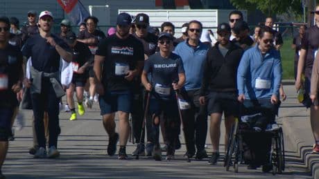 Stepping up for hope: Alberta man walks 10 km just 7 months after regaining ability to walk