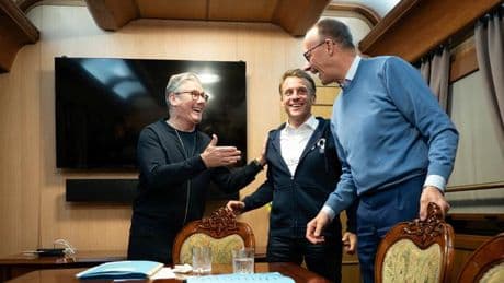 Ukrainekrieg: Merz, Macron, Starmer und Tusk reisen nach Kyjiw