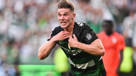 Viktor Gyokeres quizzed on summer transfer amid '£9m Arsenal offer' reports