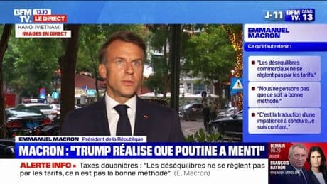 Paix en Ukraine: "Le président Poutine a menti aux Européens et aux Américains", assure Emmanuel Macron