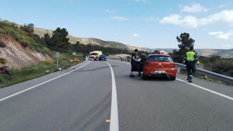 Tragedia en las carreteras de Teruel: un conductor drogado arrolla a una moto y mata a uno de los ocupantes