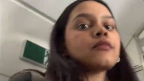 Woman confronts cabin crew for not giving her water 'three minutes before landing'