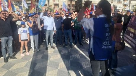 TPI işçileri Menemen’de miting yaptı: Sefalet dayatmalarını kabul etmiyoruz