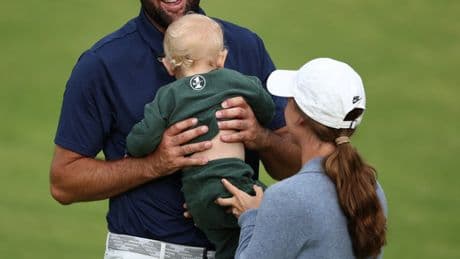 Scottie Scheffler WINS The Open by four shots and kisses wife Meredith in emotional celebrations at Portrush