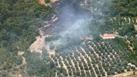 Antalya'da arazi yangını