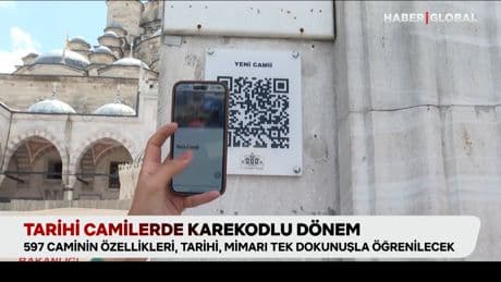 Tarihi camilerde karekodlu dönem