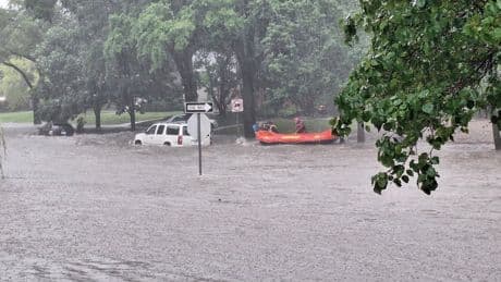 1 dead after severe weather tears through central US, including flooding in Texas and Kansas
