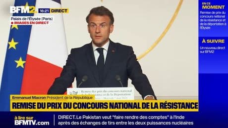 Emmanuel Macron : "La vérité, c'est que personne ne naît résistant, on le devient"