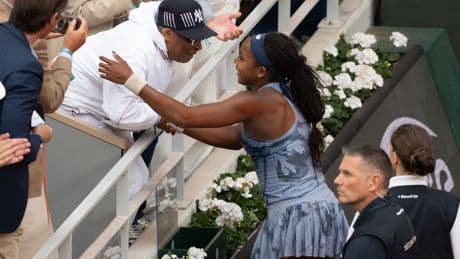Coco Gauff gets French Open moment with Spike Lee hug after giving him ‘something to cheer for’ after Knicks loss