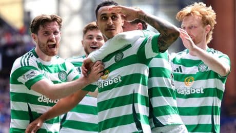 Rangers 1 Celtic 1: Adam Idah equalises for Hoops as linesman’s offside call overturned by VAR