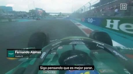 Los múltiples avisos de Fernando Alonso que Aston Martin desoyó en Miami: &quot;¡Pero puedo adelantar!&quot;