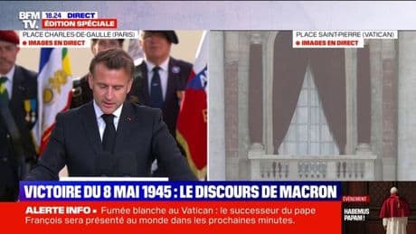 8-Mai: "Nous n'aurons jamais fini de nous battre pour la paix", déclare Emmanuel Macron