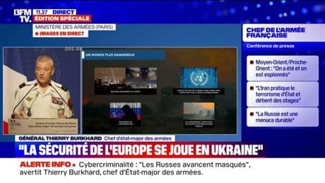Général Thierry Burkhard (chef d'état-major des armées): "L'emploi de la force est aujourd'hui l'outil principal des relations internationales"