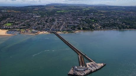 UK’s only floating train line reopens for the summer linking holiday island to 200-year-old seaside attraction