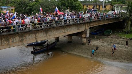 Planned water reserve intended to ease shortages in the Panama Canal fuels river protest